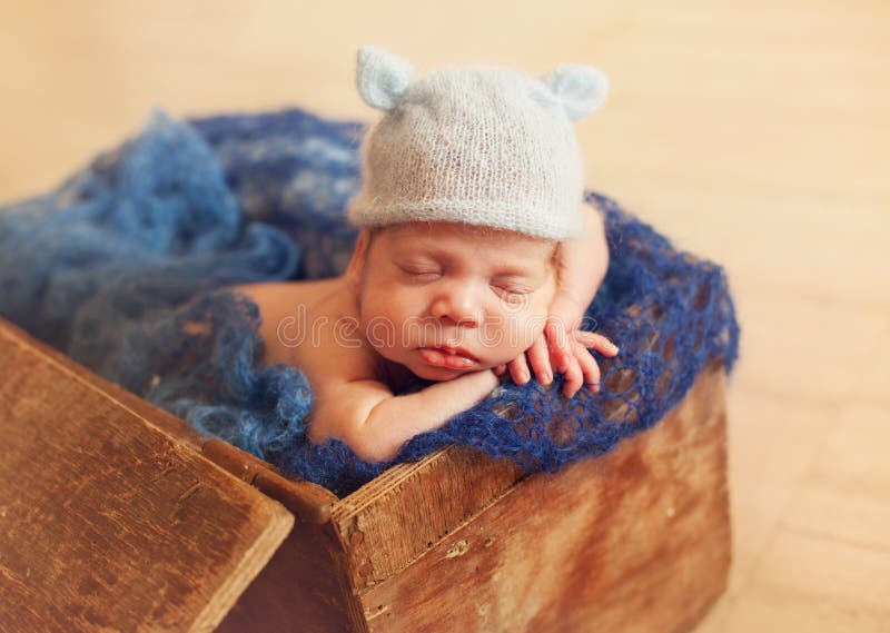 Newborn one week old stock image. Image of asleep, dream 45392243
