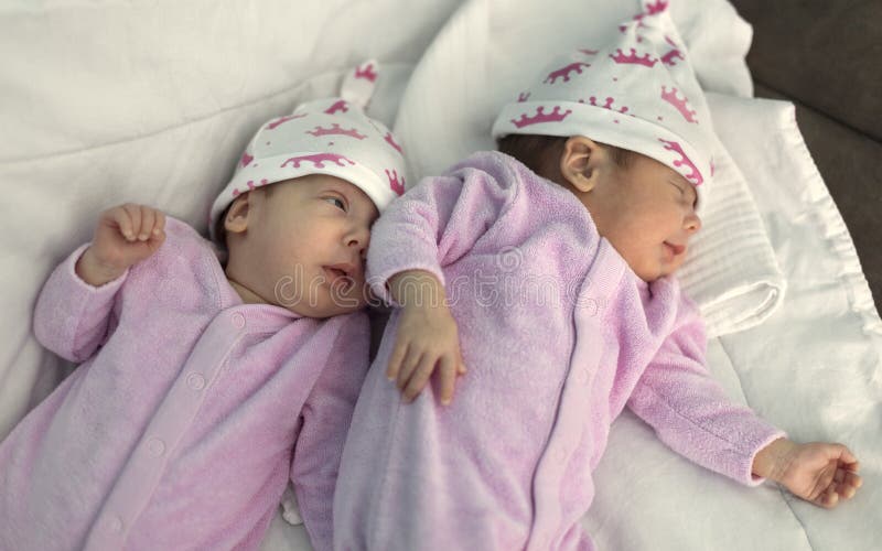 The newborn twins