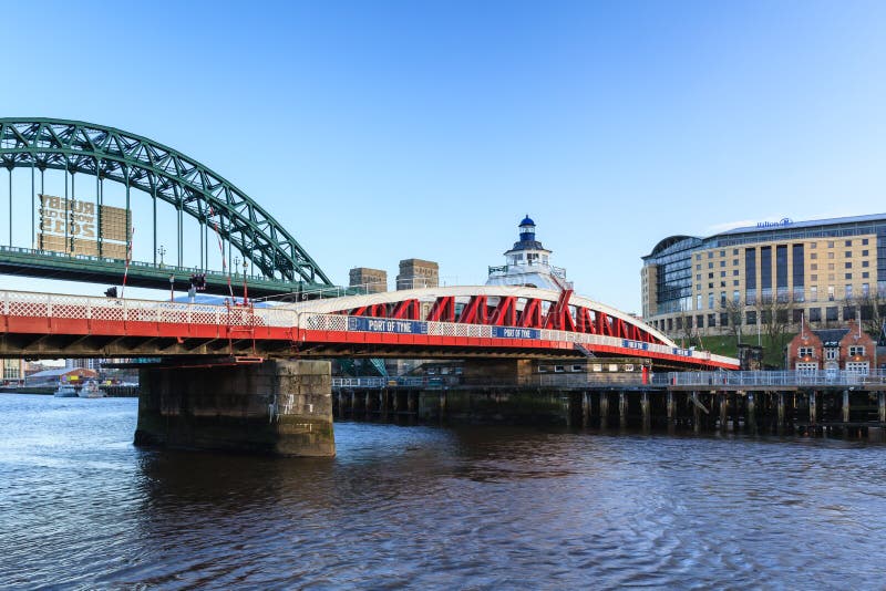 Newcastle Huśtawkowy most fotografia royalty free Newcastle Huśtawkowy most fotografia royalty free