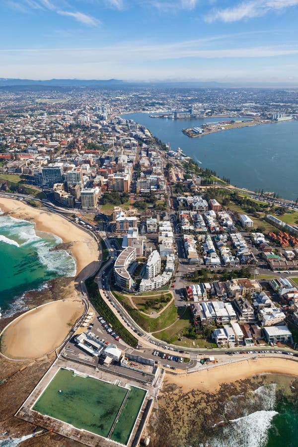 Newcastle NSW Australia Aerial View Stock Image Image 