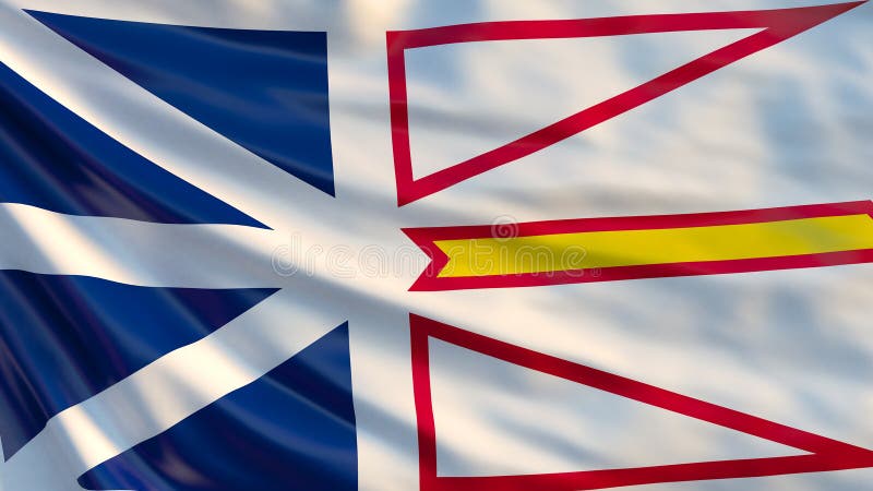 Download Newfoundland And Labrador Flag. Waving Flag Of ...