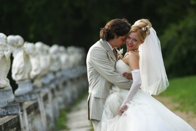 Newly married pair stock images Newly married pair stock images