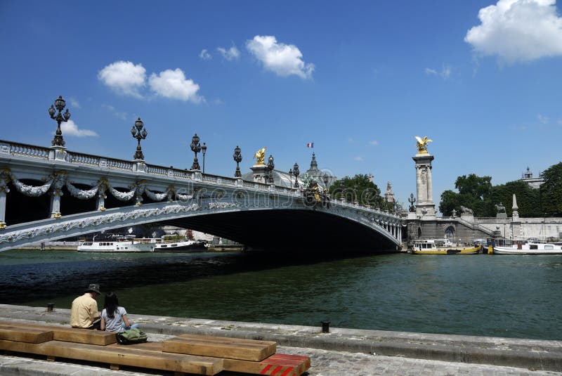 Pont Alexandre III Bridge, Paris Editorial Stock Photo - Image of ...