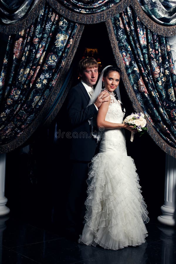 Newlyweds stock photography