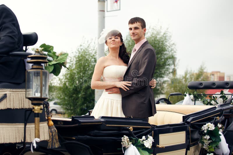 Newlyweds royalty free stock image