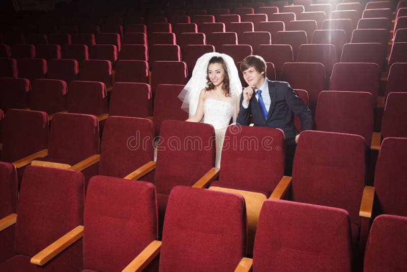 Newlyweds stock photo