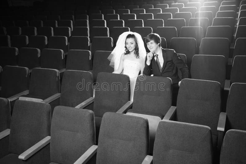 Newlyweds royalty free stock photography