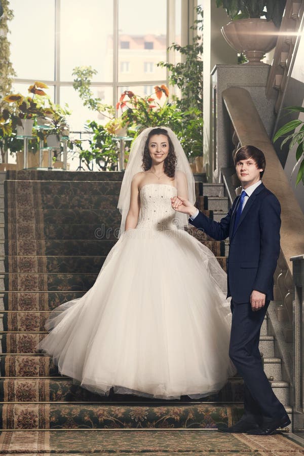 Newlyweds stock photography