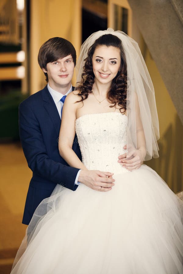 Newlyweds royalty free stock photo