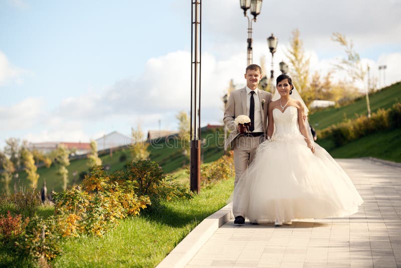 Newlyweds stock photos