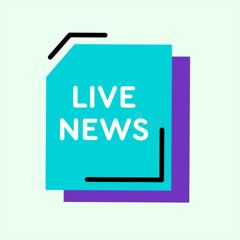 News Badges Banner Flat Icon Vector Ilustration Stock Vector