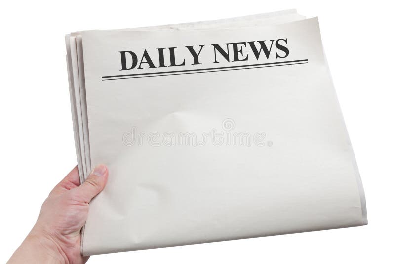 Daily News stock photo. Image of media, white, blank 78437694
