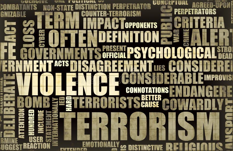 News Headline Terrorism royalty free illustration
