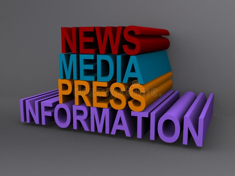 News and Media Concept Template with Tv Van and News Anchor Mic with