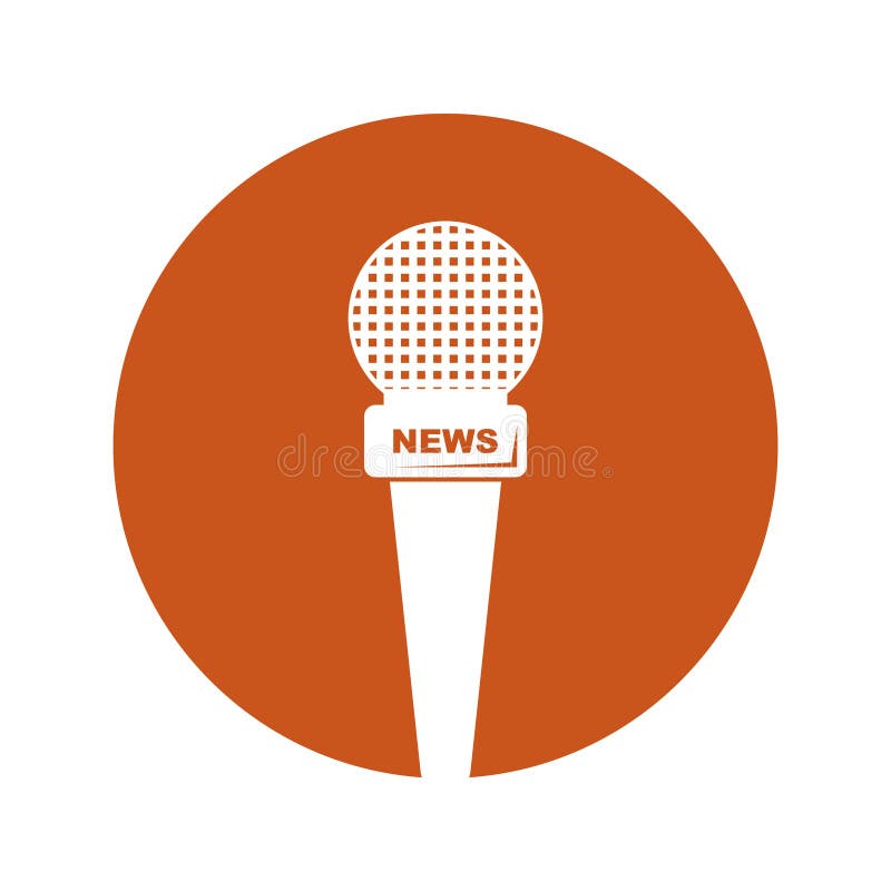 News microphone logo stock vector. Illustration of cafe 308356203