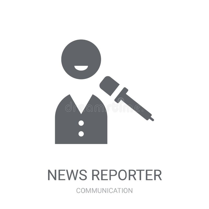 News Reporter Icon Trendy News Reporter Stock Vector (Royalty Free)  1259267473 | Shutterstock