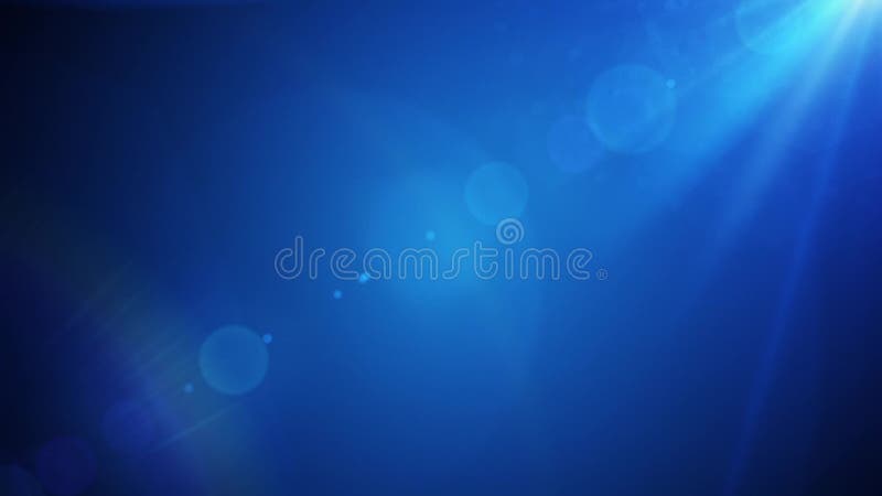 News style lens flares on deep blue background seamless loop