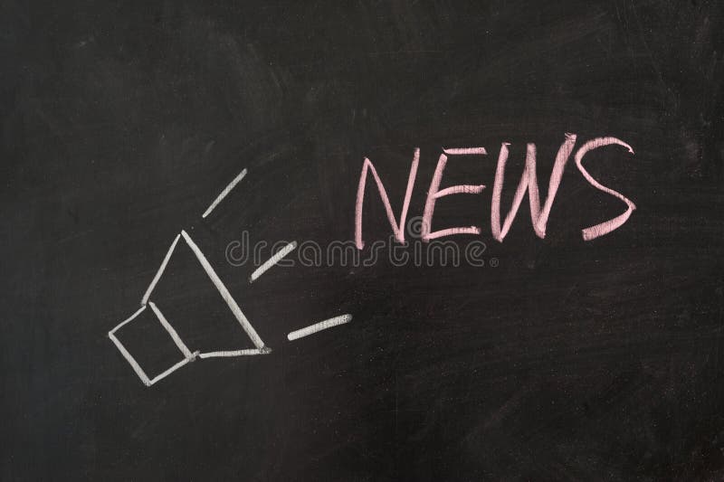 News Word with Loud Speaker Stock Image Image of speaker, loudhailer