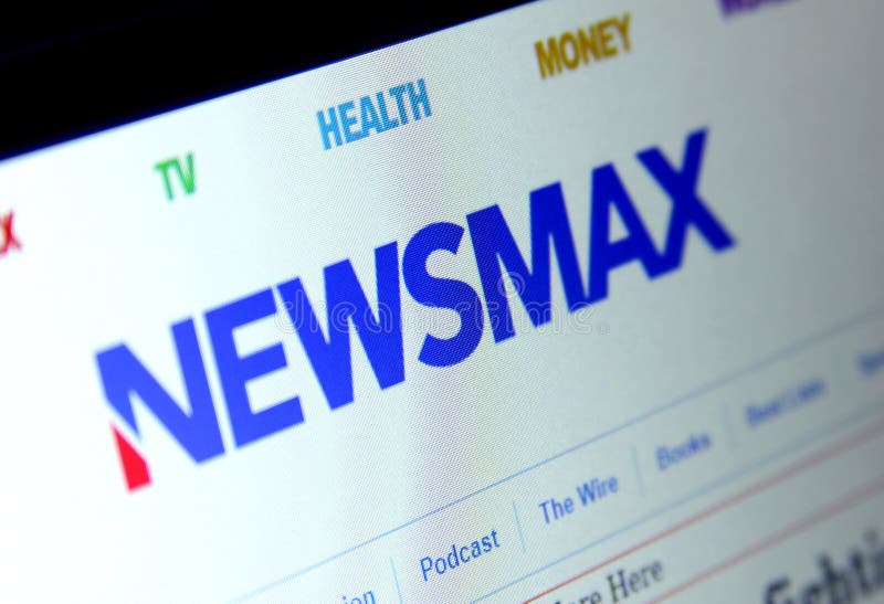 Newsmax media company logo photographie éditorial. Image du