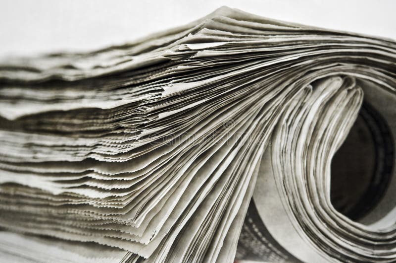 Rolls of newspapers stock image. Image of press, writing 36788527