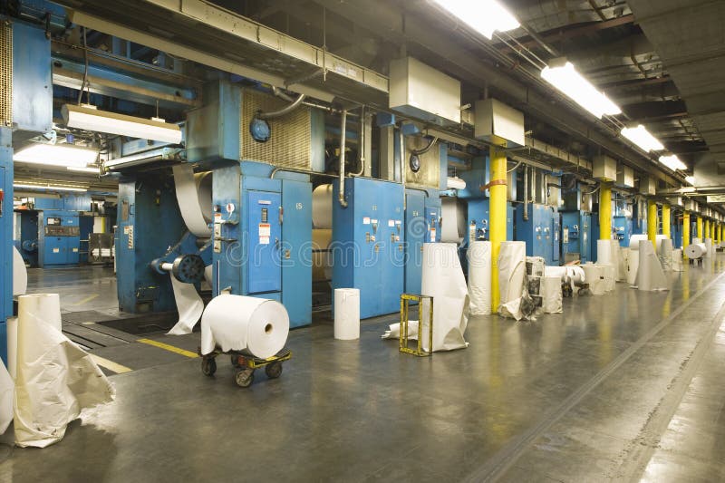 Newspaper Factory stock photo. Image of machine, factory 33911142