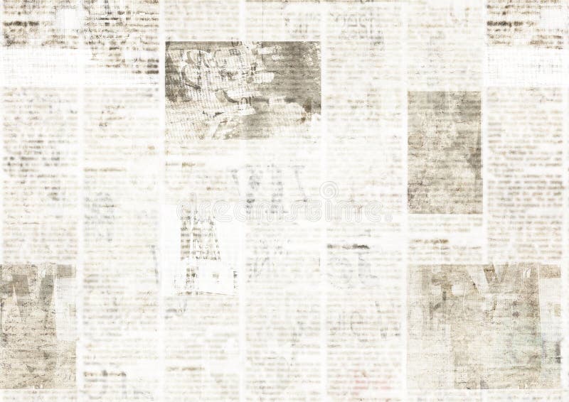 Newspaper with old grunge vintage unreadable paper texture