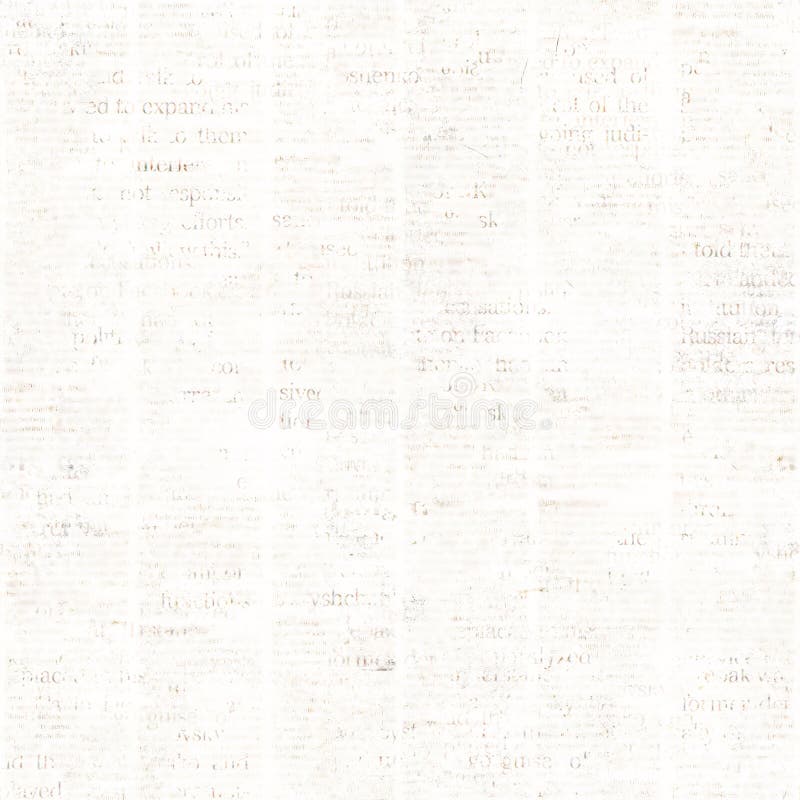 Newspaper Seamless Pattern with Old Vintage Unreadable Paper