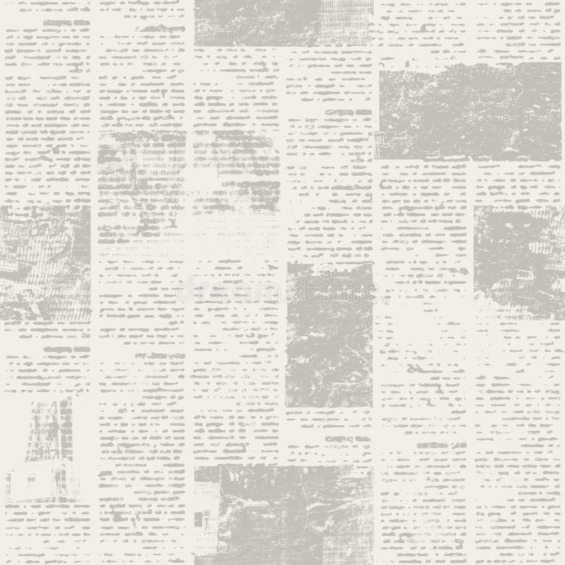 Newspaper Seamless Pattern with Old Vintage Unreadable Paper Texture  Background Stock Image - Image of endlessly, business: 199286905