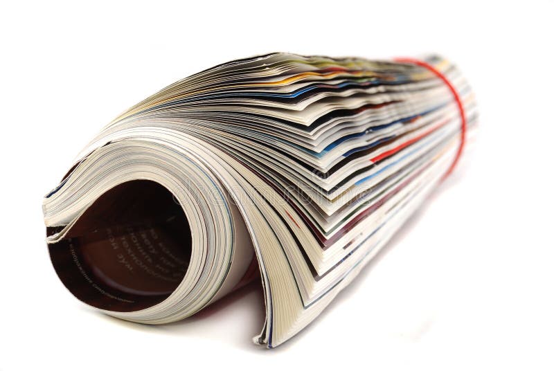 Newspapers and magazines royalty free stock photos