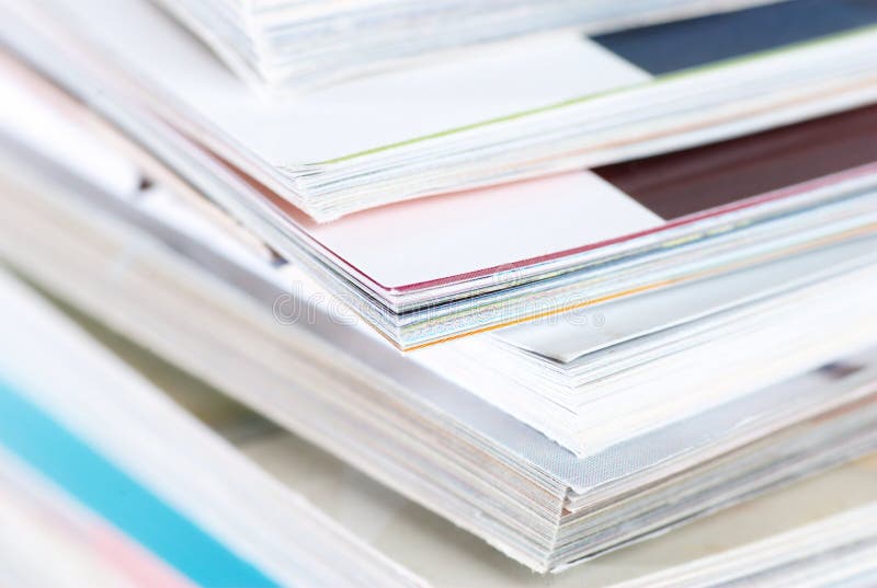 Newspapers and magazines royalty free stock images
