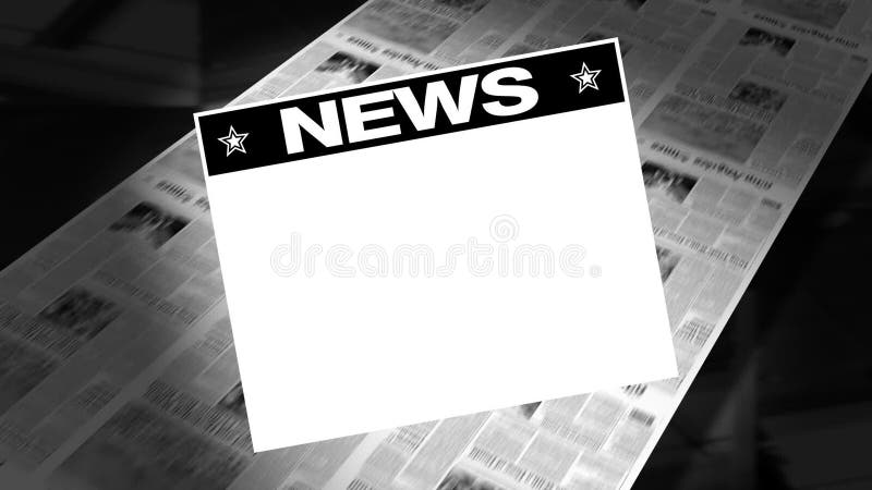 Blank Newspaper Headline Intro Loops Stock Footage Video Of Gazette Newspa 43661846