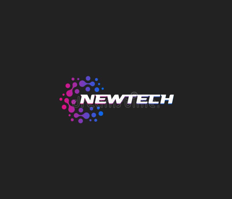 Newtech Vector Logo. Abstract Logotype. New Innovate Technology ...