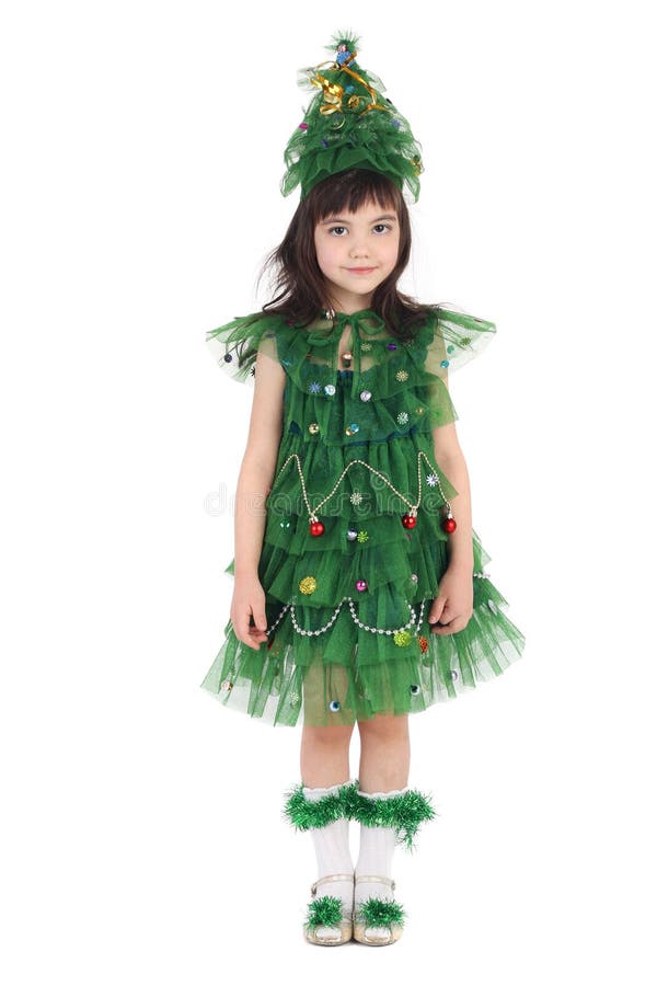 Newyear tree girl