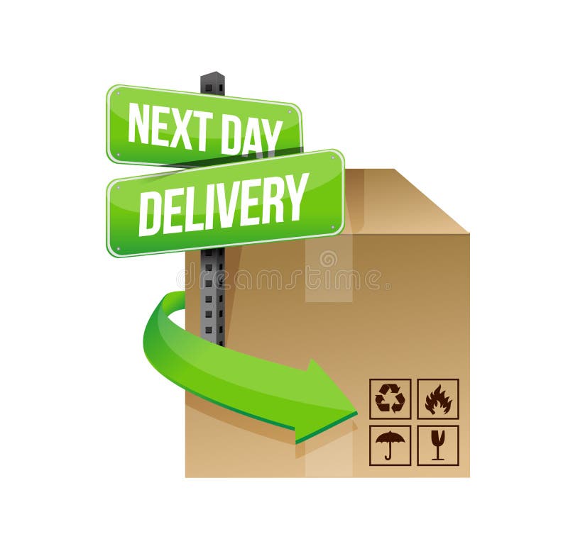 Next day delivery illustration design