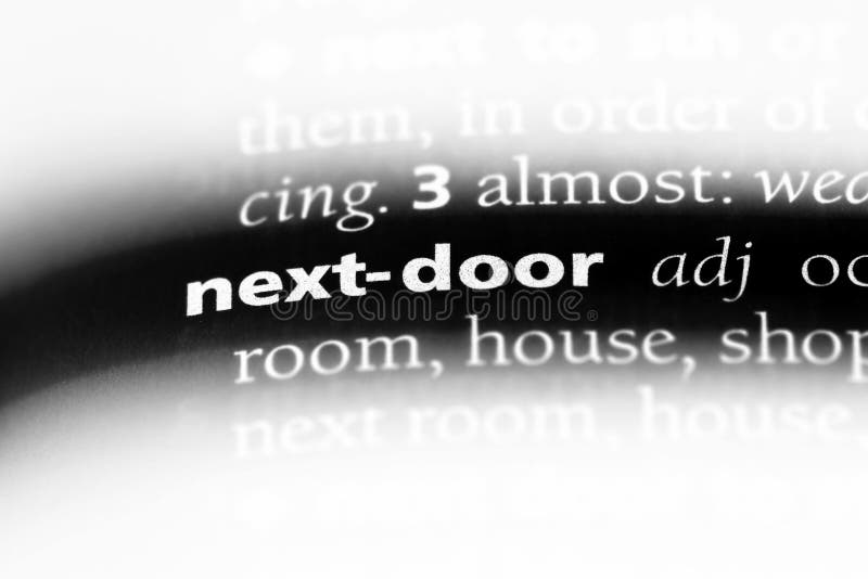 Next door stock photo. Image of isolated, next, info 126544472