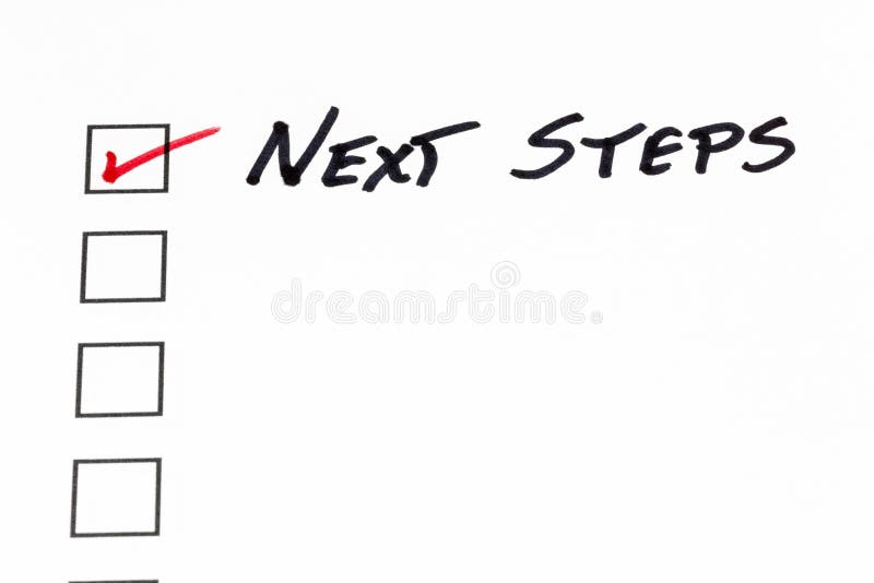 Next steps move forward future progress step plan prepare guide