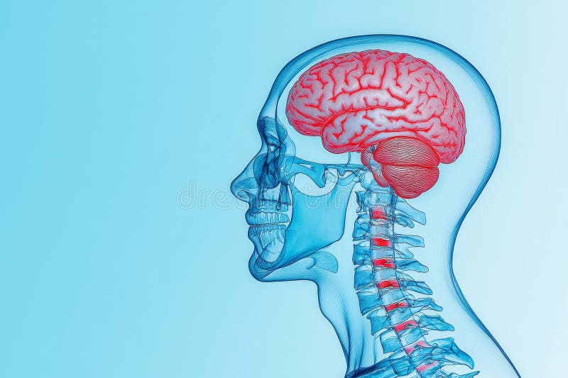 Nextstock Medical Imaging of the Human Brain and Anatomy arkivbild