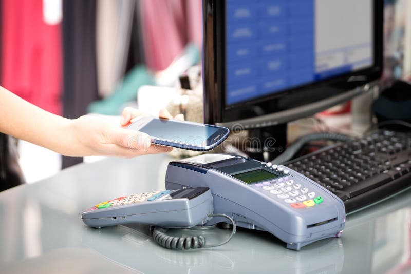 NFC - Near field communication stock image