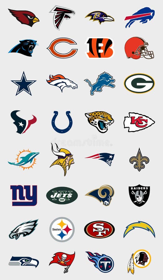 Vector official logos collection of the 32 national football league (NFL) teams. Updated to 2016 - 2017. Vector official logos collection of the 32 national football league (NFL) teams. Updated to 2016 - 2017.