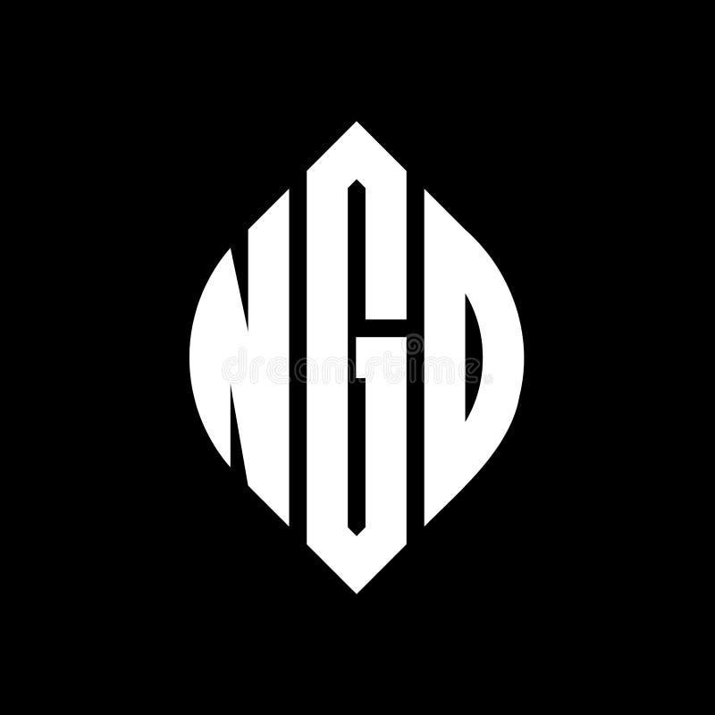 NGO Circle Letter Logo Design with Circle and Ellipse Shape. NGO