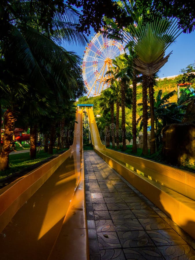 Aquapark in Vinpearl Land. Na Trang, Vietnam Stock Photo - Image of ...