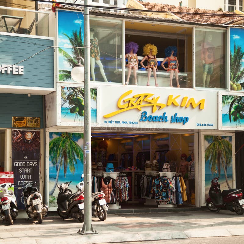 Colorful Beach Clothing Shop on an Asian Resort Town Street Editorial Image  - Image of asian, sale: 120773345