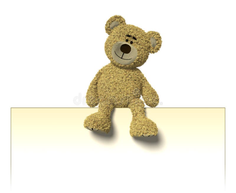 Nhi Bear sitting on a billboard