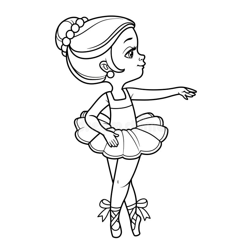 Niña Bailarina Delineado Para Colorear Aislado Sobre Un Fondo Blanco Ilustración del Vector - Ilustración de poco, drenaje: 208048570 Niña Bailarina Delineado Para Colorear Aislado Sobre Un Fondo Blanco Ilustración del Vector - Ilustración de poco, drenaje: 208048570