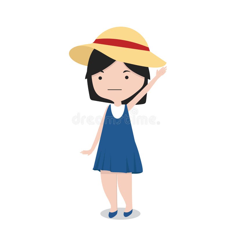 Niña Con El Personaje De Dibujos Animados Del Sombrero Ilustración del Vector - Ilustración de arqueamiento, historieta: 129262824 Niña Con El Personaje De Dibujos Animados Del Sombrero Ilustración del Vector - Ilustración de arqueamiento, historieta: 129262824