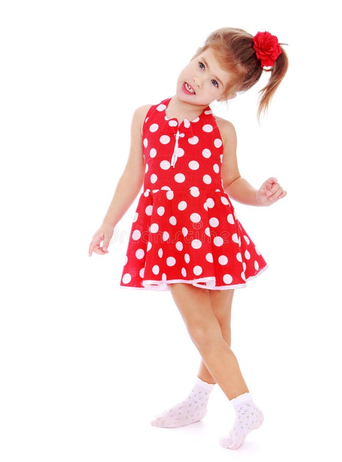 Niña En Un Vestido Rojo Con Los Lunares Blancos Imagen de archivo - Imagen de inocencia, poco: 51996185 Niña En Un Vestido Rojo Con Los Lunares Blancos Imagen de archivo - Imagen de inocencia, poco: 51996185