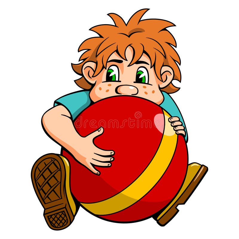 Niñito Sentado Con Una Pelota Roja. Personaje De Caricatura. Ilustración del Vector - Ilustración de juventud, asimiento: 237262656 Niñito Sentado Con Una Pelota Roja. Personaje De Caricatura. Ilustración del Vector - Ilustración de juventud, asimiento: 237262656