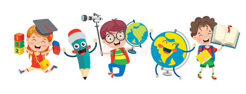 Niños Adorables De La Escuela De Dibujos Animados Ilustración del Vector - Ilustración de cabrito, estudiantes: 184394375 Niños Adorables De La Escuela De Dibujos Animados Ilustración del Vector - Ilustración de cabrito, estudiantes: 184394375