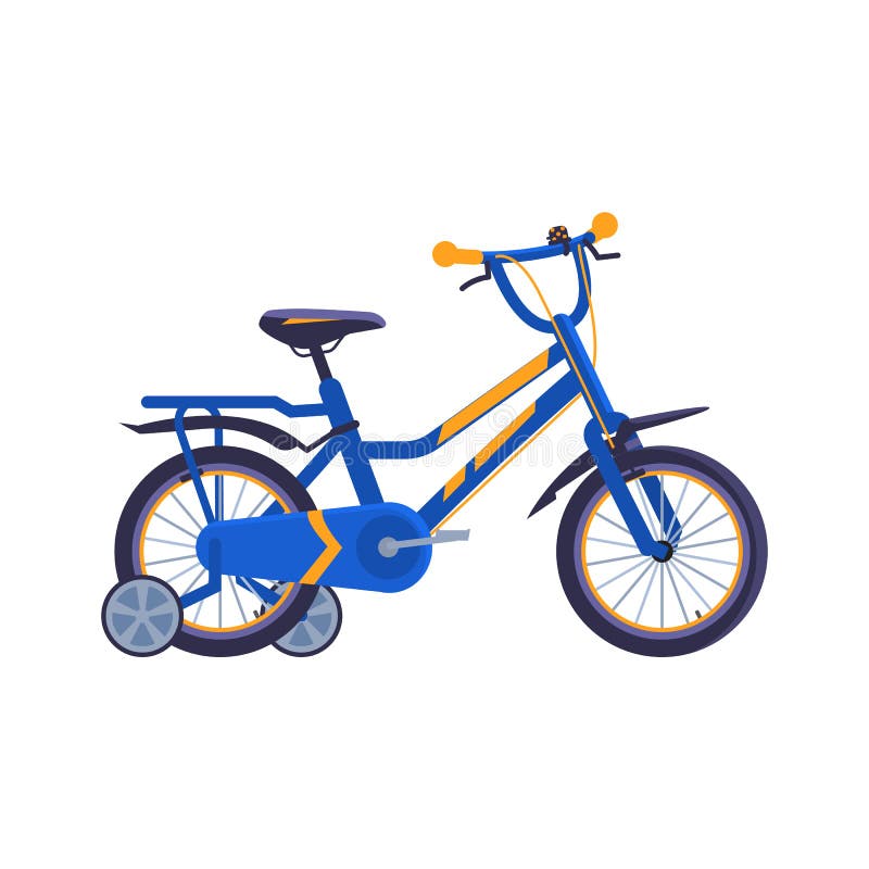 Niños Bicicleta Símbolo De Dibujos Animados O Icono Plano Vector  Ilustración Aislado En Blanco. Ilustración del Vector - Ilustración de  fondo, bici: 217420871