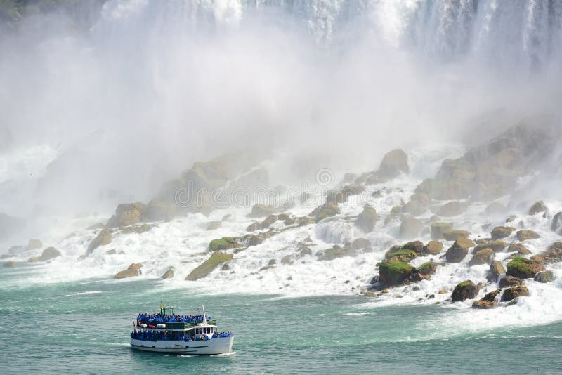 Niagara Falls with boat